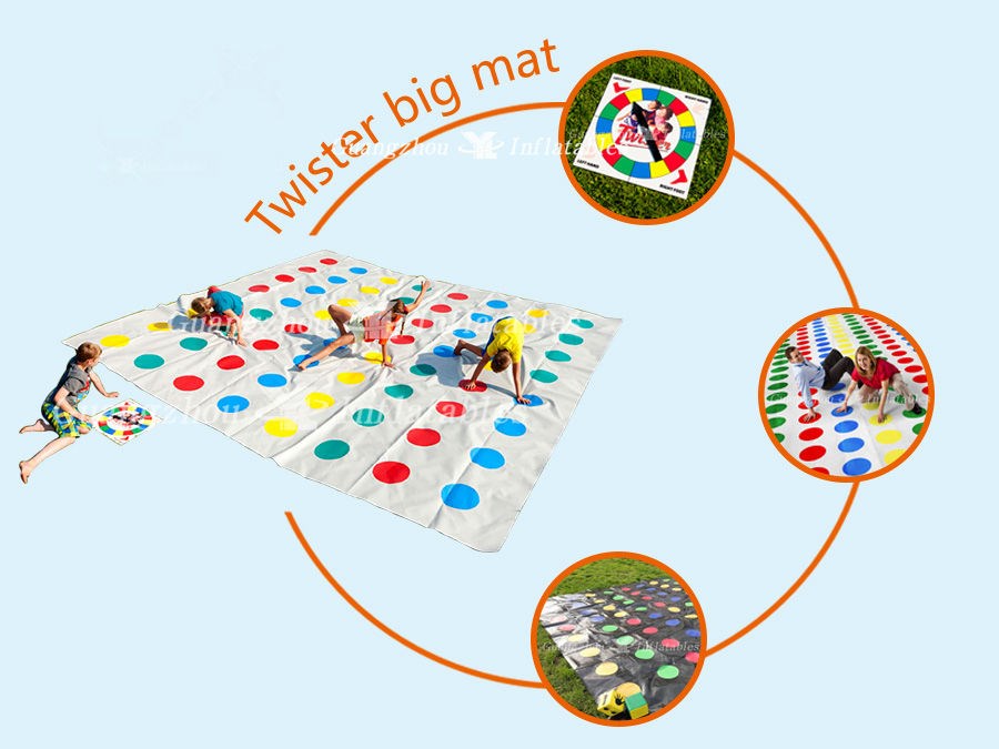 Inflatable Twister Games Interactive Twister Mattress for Indoor Fun 